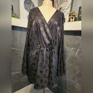 Torrid Peplum Skull top